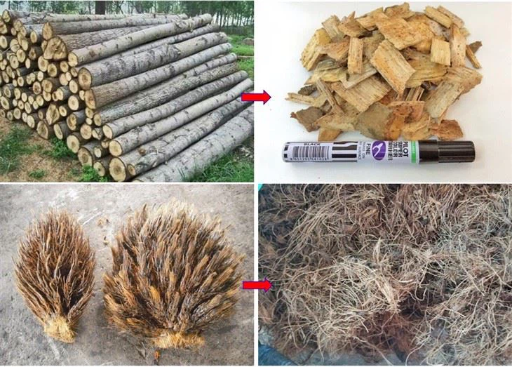 Industrial Wood Pallet Tree Log Waste Crushing Machine