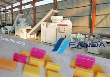 500kg / h Khaub Ncaws Soap Ntau Lawm Kab