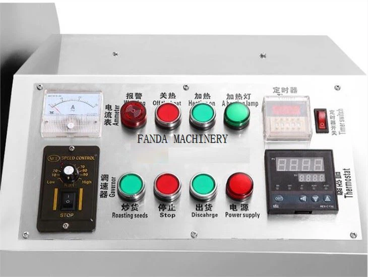 Automatic Nuts Cashew Peanut Seeds Chestnut Roasting Machine By Electric Or Gas